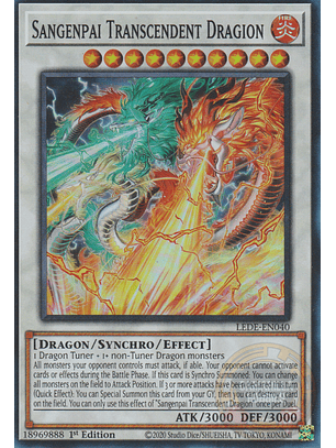 Sangenpai Transcendent Dragion - LEDE-EN040 - Super Rare