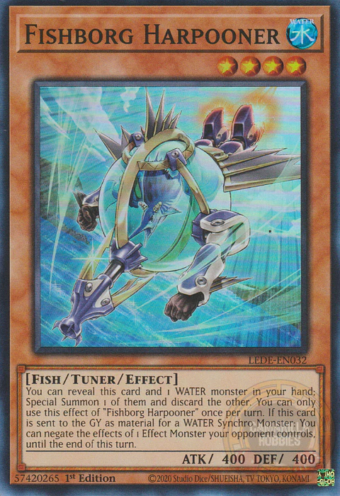 Fishborg Harpooner - LEDE-EN032 - Super Rare