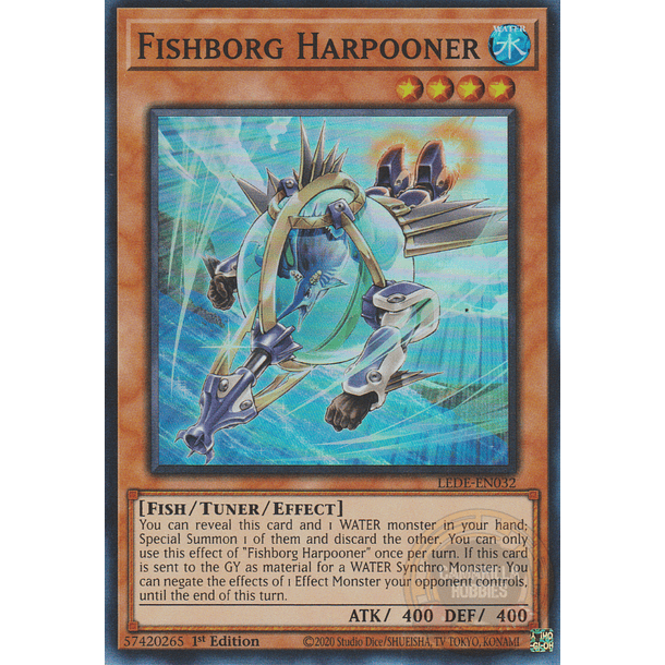 Fishborg Harpooner - LEDE-EN032 - Super Rare