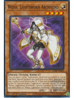 Weiss, Lightsworn Archfiend - LEDE-EN024 - Common 