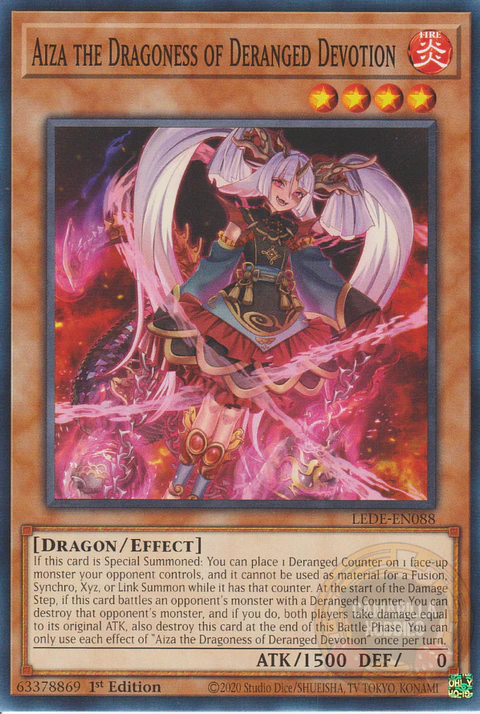 Aiza the Dragoness of Deranged Devotion - LEDE-EN088 - Common 