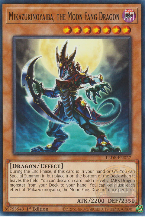 Mikazukinoyaiba, the Moon Fang Dragon - LEDE-EN027 - Common 