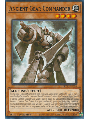 Ancient Gear Commander - LEDE-EN008 - Common 