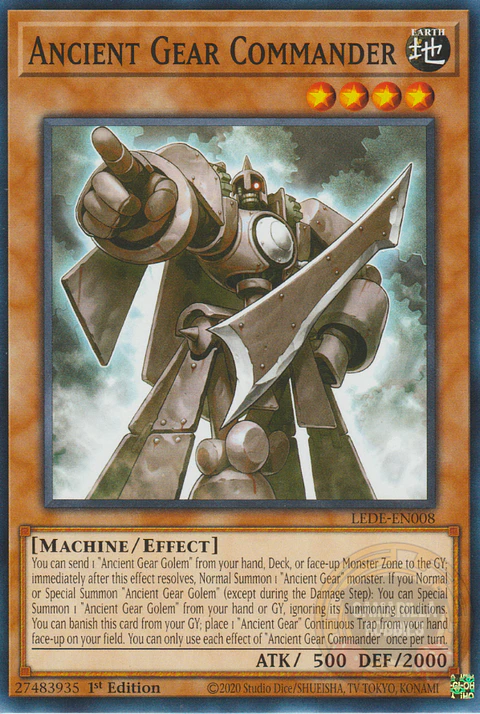 Ancient Gear Commander - LEDE-EN008 - Common 