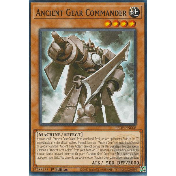 Ancient Gear Commander - LEDE-EN008 - Common 