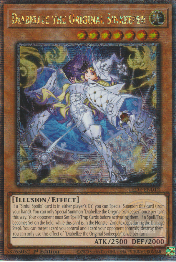 Diabellze the Original Sinkeeper - LEDE-EN012 - Quarter Century Secret Rare 1