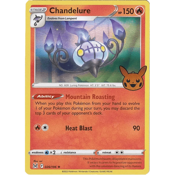 Chandelure - 033/192 - Holo Rare