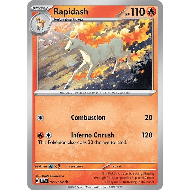 Rapidash - 027/162 - Uncommon