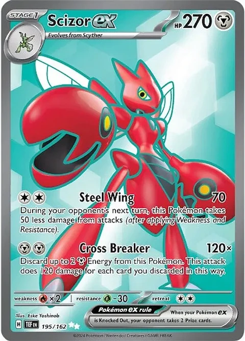 Scizor ex - 195/162 - Full Art Secret Rare