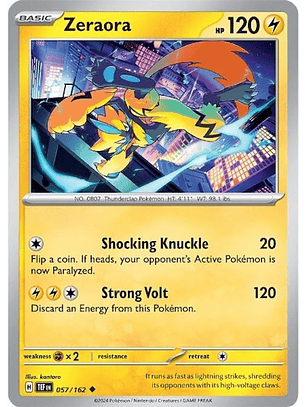 Zeraora - 057/162 - Uncommon