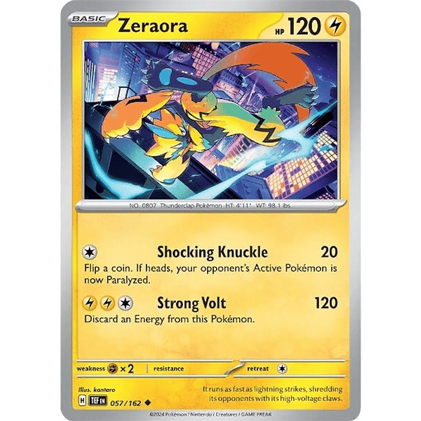 Zeraora - 057/162 - Uncommon