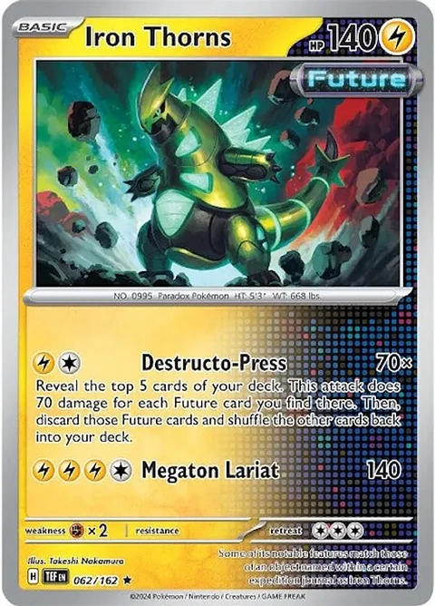 Iron Thorns - 062/162 - Holo Rare - TEF
