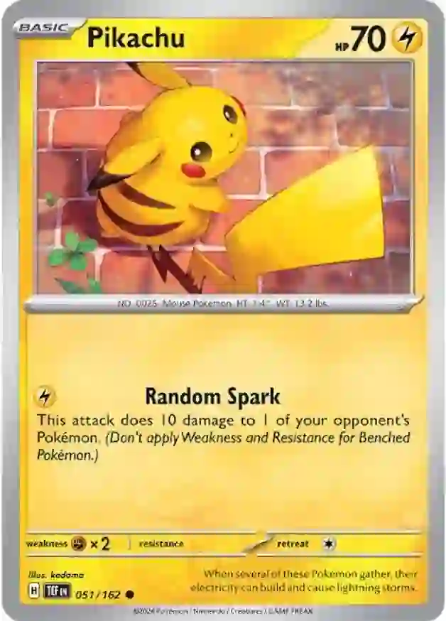 Pikachu - 051/162 - Common 1