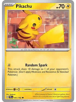 Pikachu - 051/162 - Common