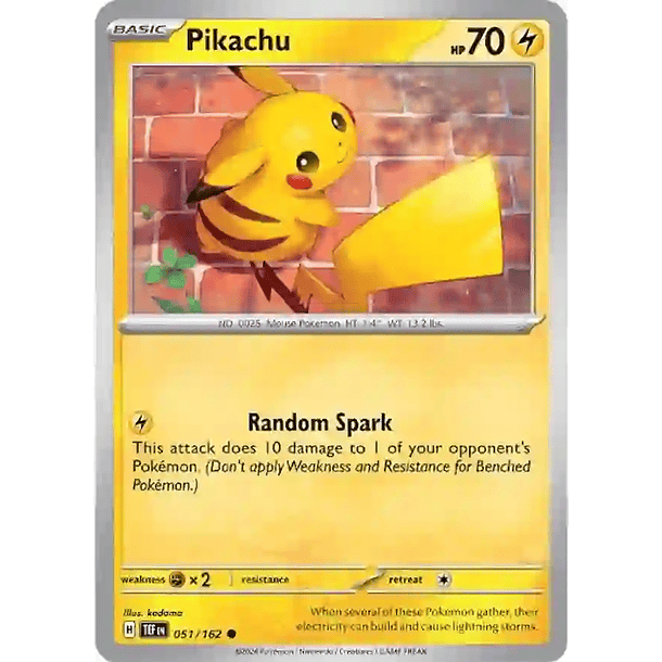 Pikachu - 051/162 - Common