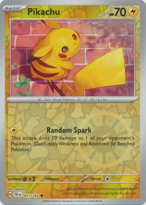 Pikachu - 051/162 - Common