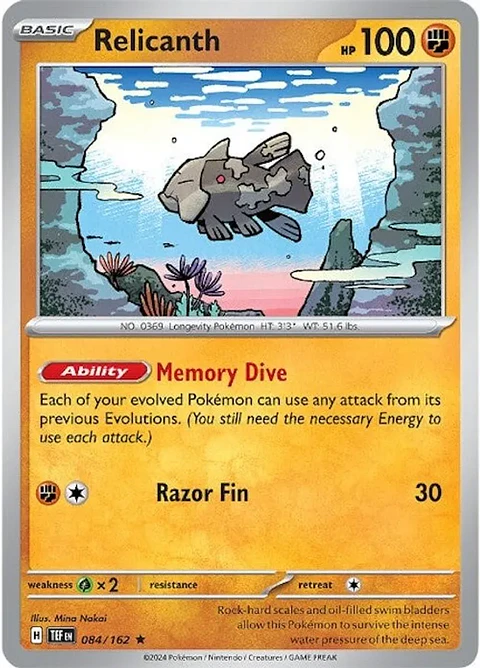 Relicanth - 084/162 - Holo Rare 
