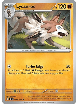 Lycanroc - 090/162 - Uncommon