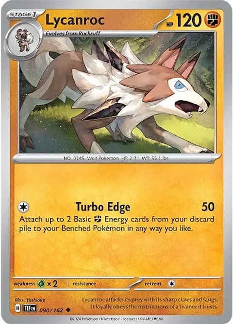 Lycanroc - 090/162 - Uncommon - TEF