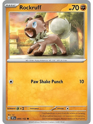 Rockruff - 089/162 - Common