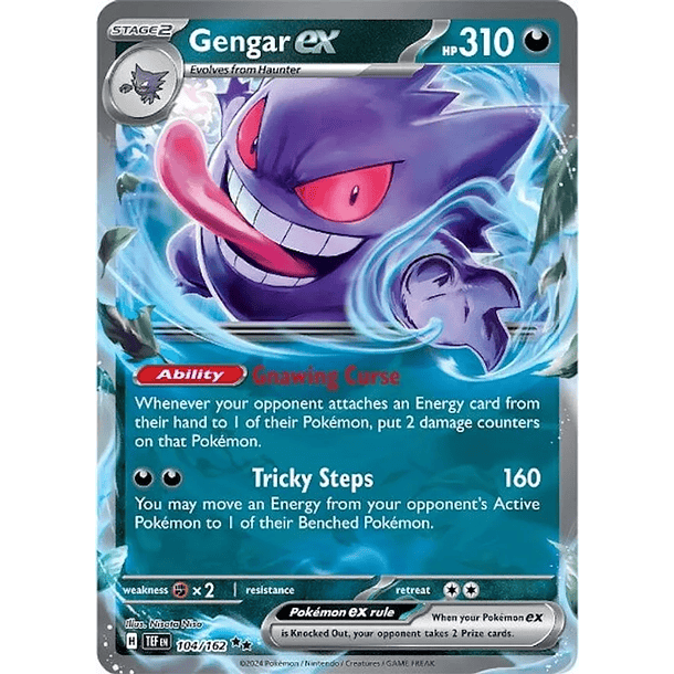 Gengar ex - 104/162 - Ultra Rare