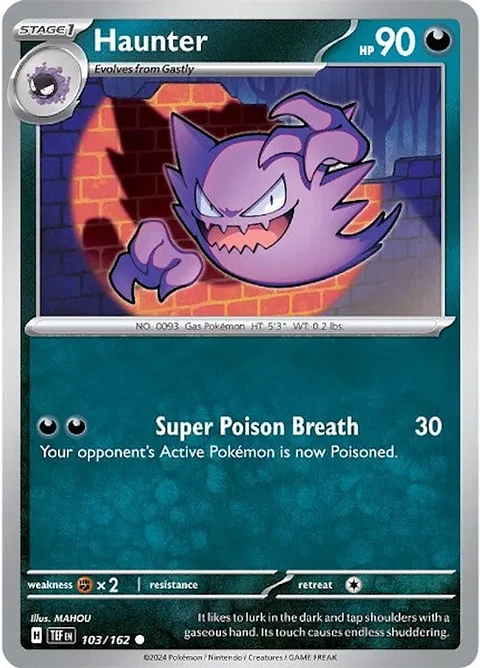 Haunter - 103/162 - Common - TEF