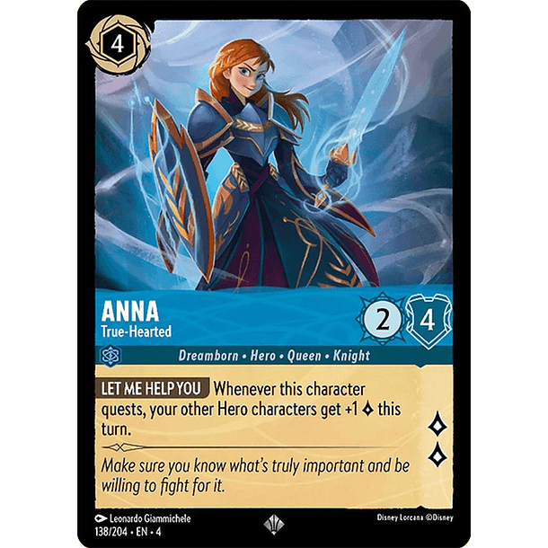 Anna - True-Hearted - 138/204 - Super Rare