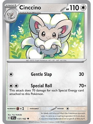 Cinccino - 137/162 - Uncommon