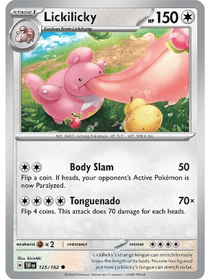 Lickilicky - 125/162 - Common