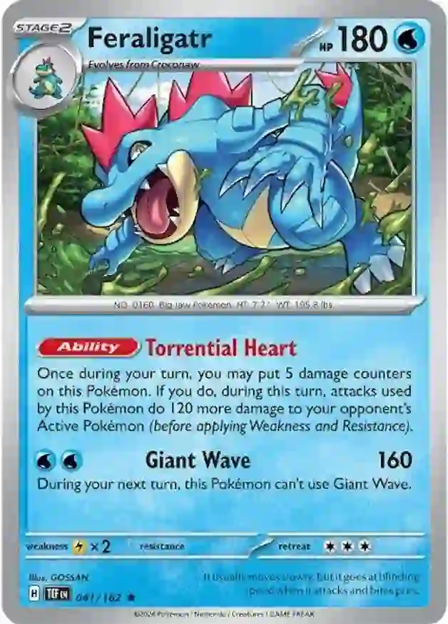 Feraligatr - 041/162 - Holo Rare - TEF 1