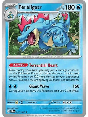Feraligatr - 041/162 - Holo Rare - TEF