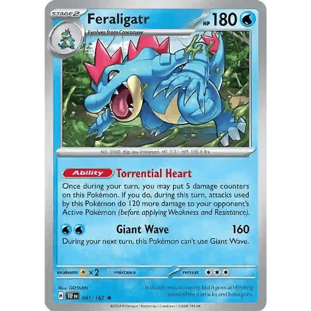 Feraligatr - 041/162 - Holo Rare