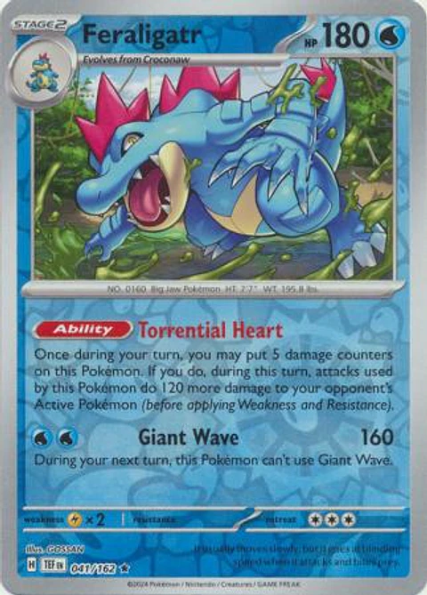 Feraligatr - 041/162 - Holo Rare - TEF