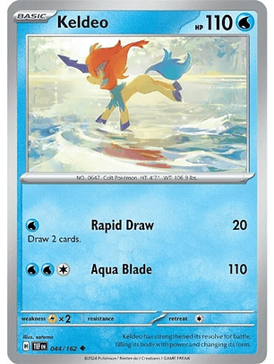 Keldeo - 044/162 - Uncommon