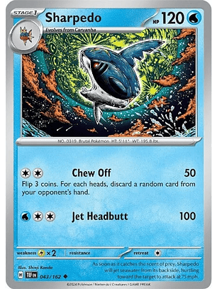 Sharpedo - 043/162 - Uncommon