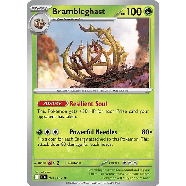 Brambleghast - 021/162 - Holo Rare