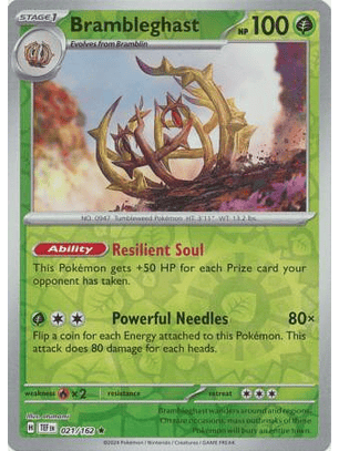 Brambleghast - 021/162 - Holo Rare