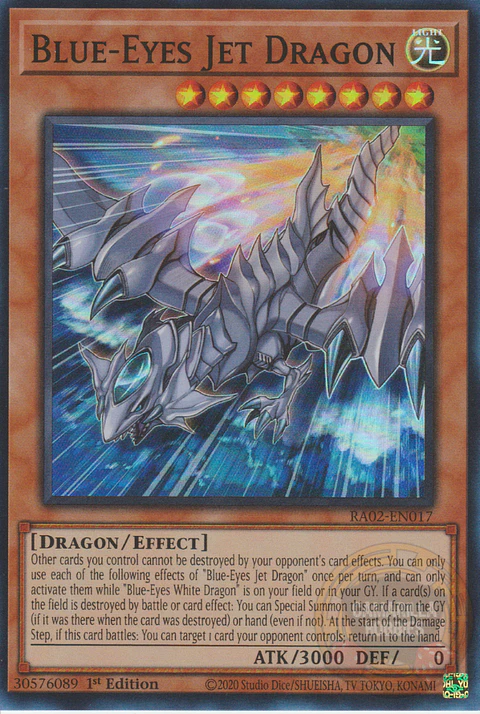 Blue-Eyes Jet Dragon - RA02-EN017