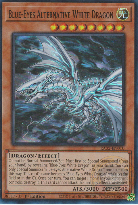 Blue-Eyes Alternative White Dragon - RA02-EN010