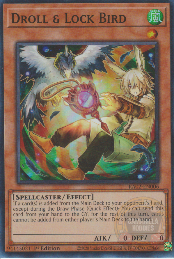 Droll & Lock Bird (alternate art) - RA02-EN006 1