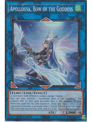 Apollousa, Bow of the Goddess (alternate art) - RA02-EN040