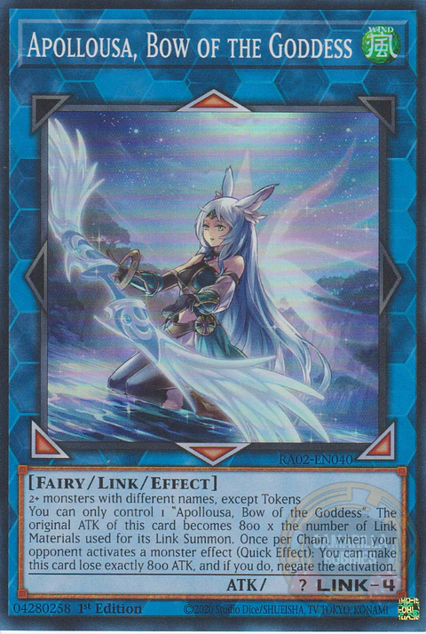 Apollousa, Bow of the Goddess (alternate art) - RA02-EN040