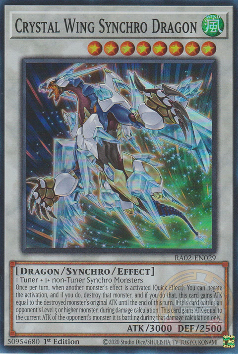 Crystal Wing Synchro Dragon - RA02-EN029