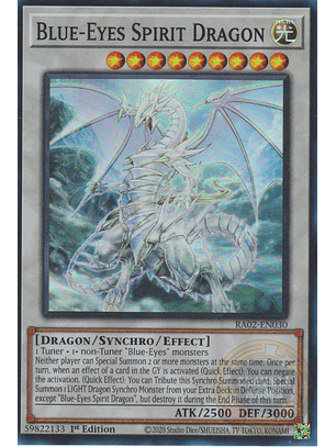 Blue-Eyes Spirit Dragon - RA02-EN030