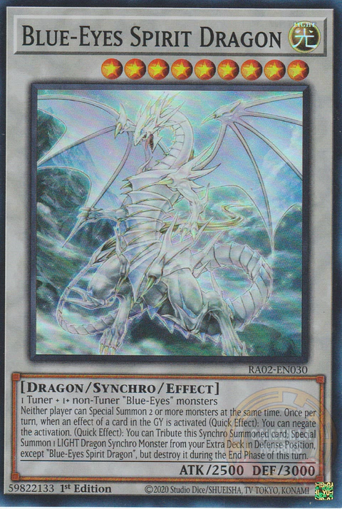 Blue-Eyes Spirit Dragon - RA02-EN030