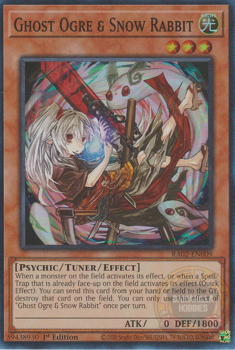 Ghost Ogre & Snow Rabbit (alternate art) - RA02-EN009