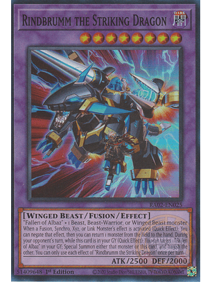 Rindbrumm the Striking Dragon - RA02-EN025 
