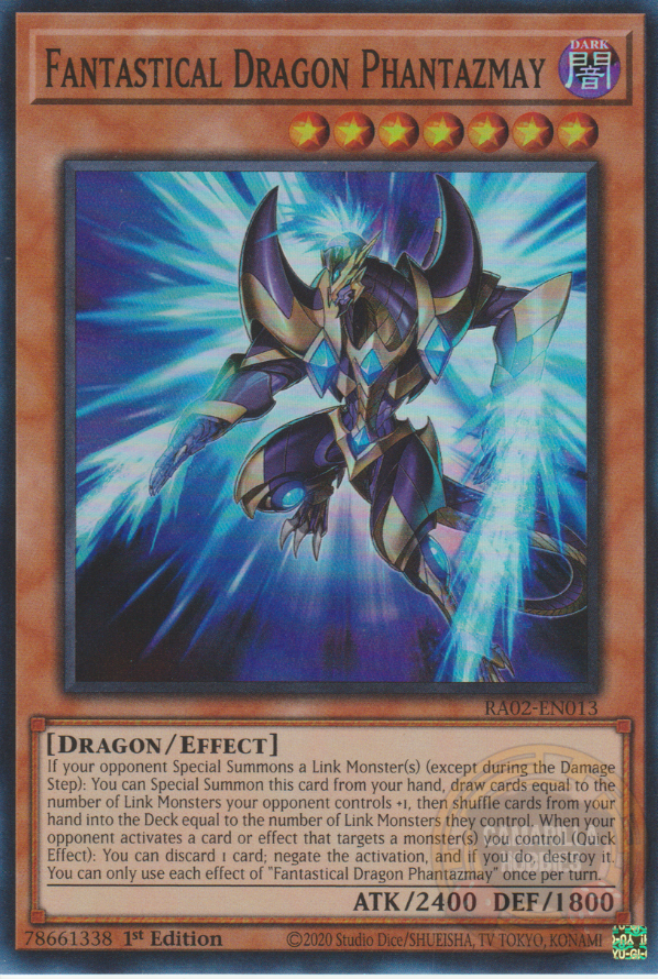 Fantastical Dragon Phantazmay (alternate art) - RA02-EN013 1
