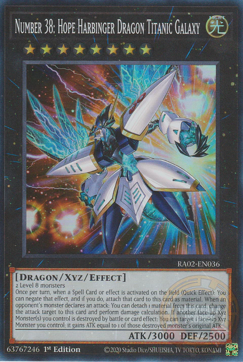 Number 38: Hope Harbinger Dragon Titanic Galaxy - RA02-EN036