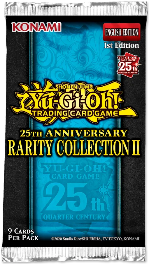 25th Anniversary Rarity Collection II sobre con 9 cartas 1